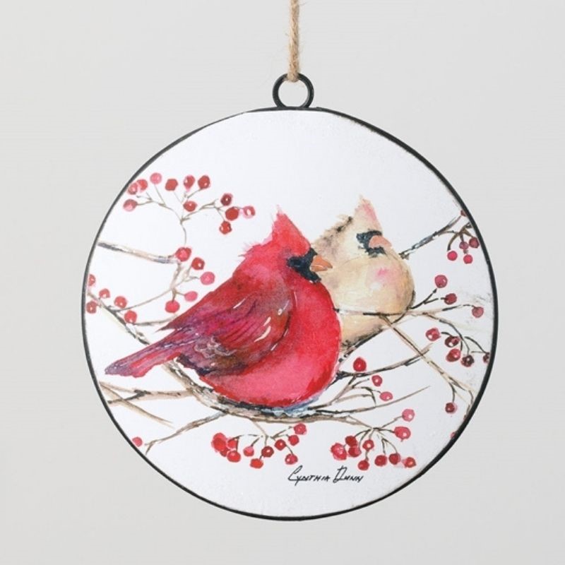 Cardinal Disc Ornament